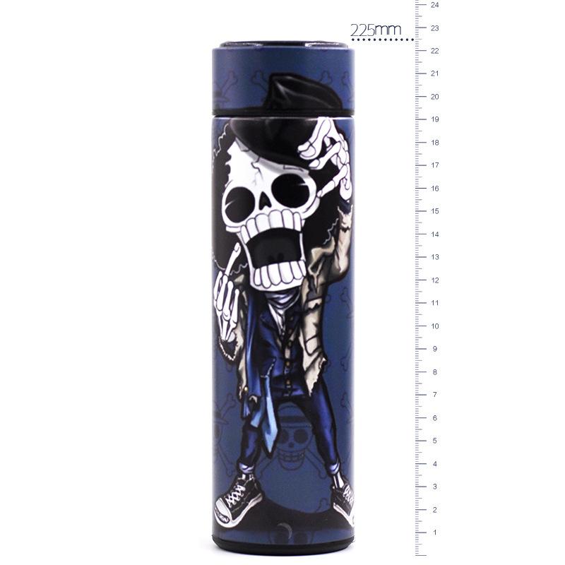 

One Piece Cartoon Anime Figure Vacuum 480ML Cup Luffy Zoro Sanji Cosplay Student Thermos Flask Sports Water Bottle School Gift 480ML