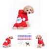 Cozy And Stylish Christmas Pet Dog Dress Warm Dog Hoodie Sweaters Coat With Red Skirt