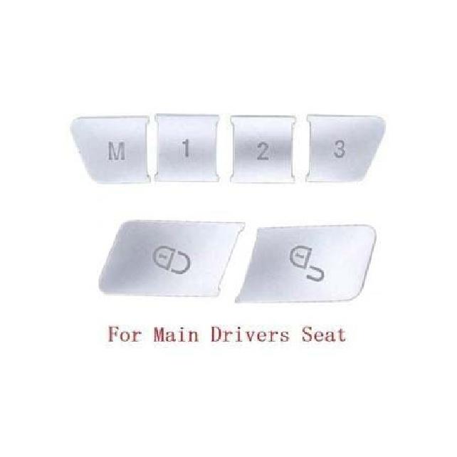Car Interior Door Seat Memory Lock Buttons Trim Covers Stickers Fit For Mercedes Benz C E Class W204 W212 Auto