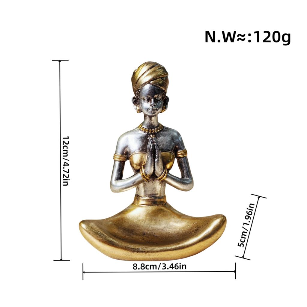 Simple Abstract Home Yoga Studio Scene Decoration Resin Craft Yoga Ornaments Gift Ornaments Wedding Room Ornaments