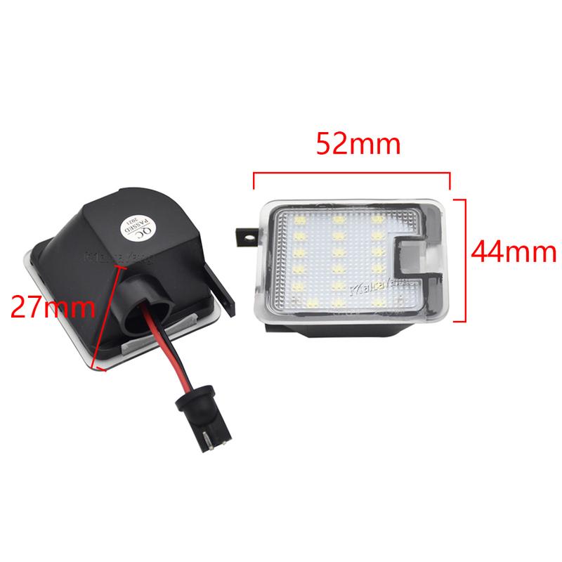 2x CANBUS LED Under Mirror Puddle Light For Ford Focus MK3 Mondeo MKIV MKV Kuga C-Max MK2 Escape S-Max Under Mirror Welcome Lamp