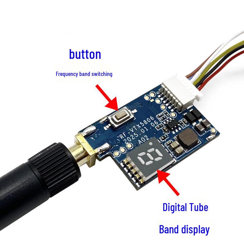 Kit Trasmettitore Video Analogico Rongyi FPV 5.8G 40CH con Telecamera 1000TVL