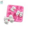 1pcs Cute Knot Bow Molds Soft Silicone Fondant Resin Art Mould Cake Decoration Pastry Kitchen Baking Accessories Tools Cocina