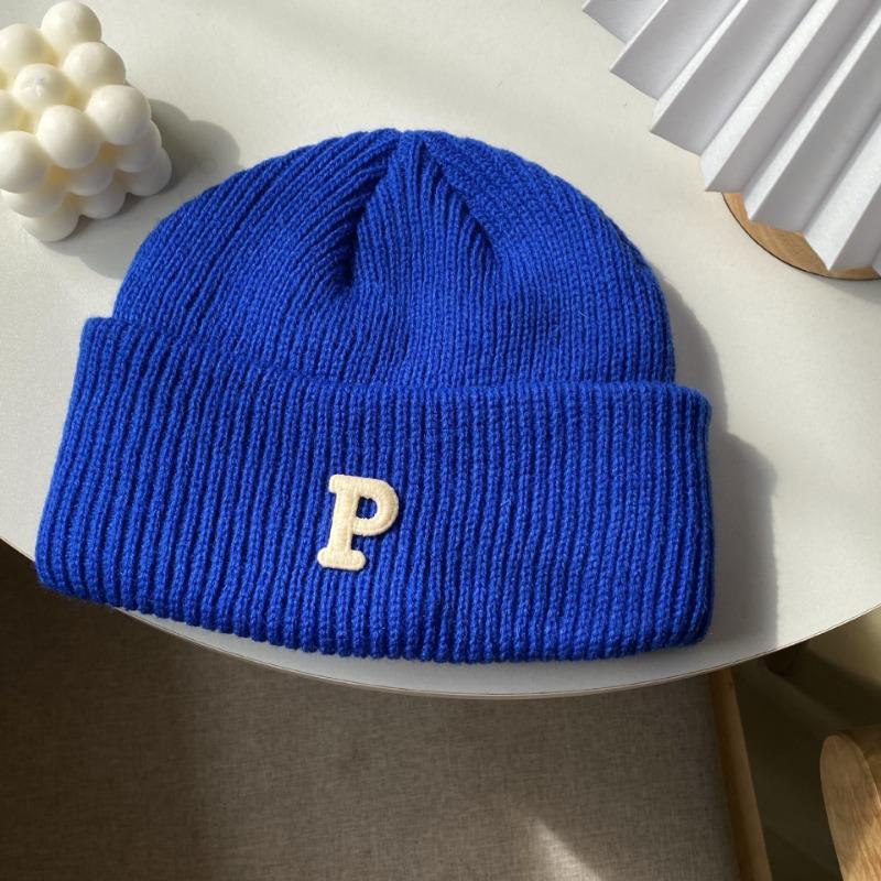 Versatile wool hat women's autumn and winter couple headband hat warm ear protection knitted cold hat men's tide