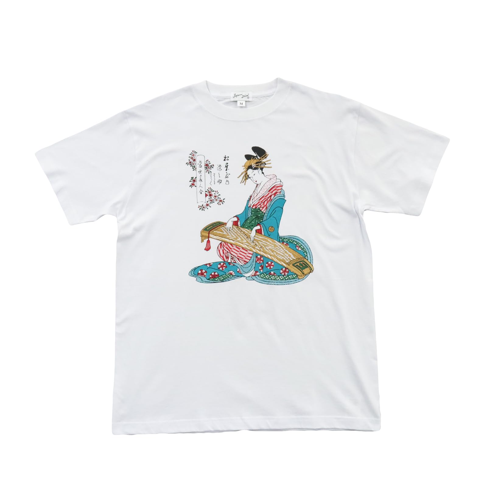 Japanese Souvenir Koto M White Shin-ei [T-shirt Bijin]