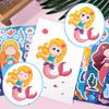 8Pcs Mermaid Face-Changing Stickers Cute Cartoon Designs Waterproof Stickers For Teen Girls' Parties Handmade Diy Birthday Gifts