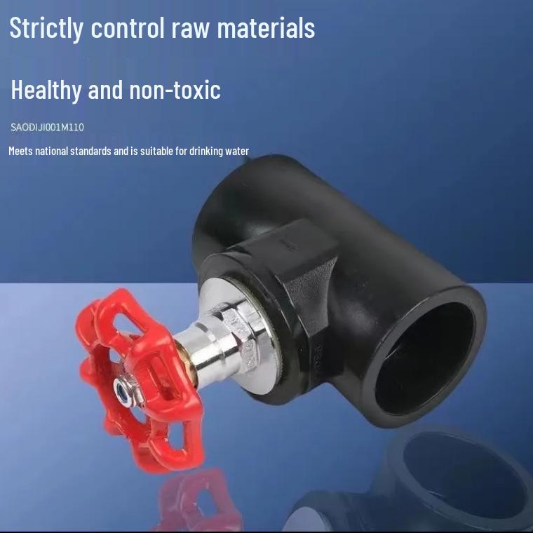 Zawór rury wodnej PE na gorący klej: 4, 6 Punktów i 1 Cal Wewnętrzny Zawór Kulowy/Zasuwowy