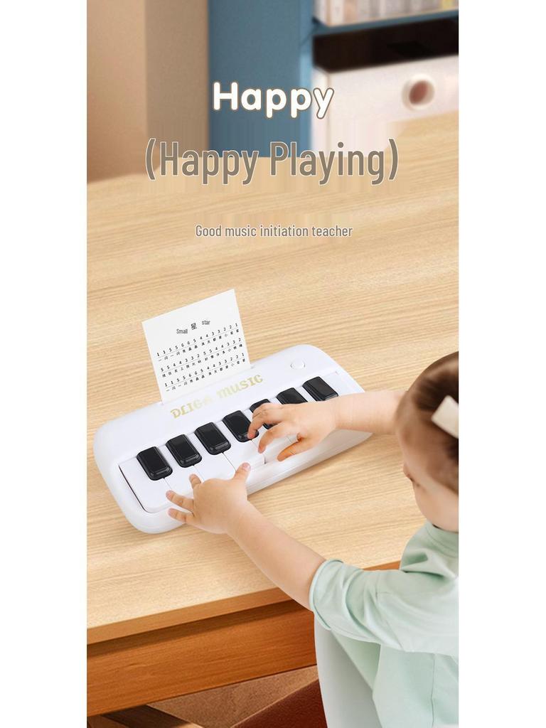 New Kids' Mini Electronic Keyboard: Beginner-Friendly Playable Music Toy with Multifunctional Keys.
