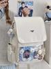 Large Capacity Japanese-Style Anime School Backpack for Girls, Transparent Ita Bag for Pins and Dolls