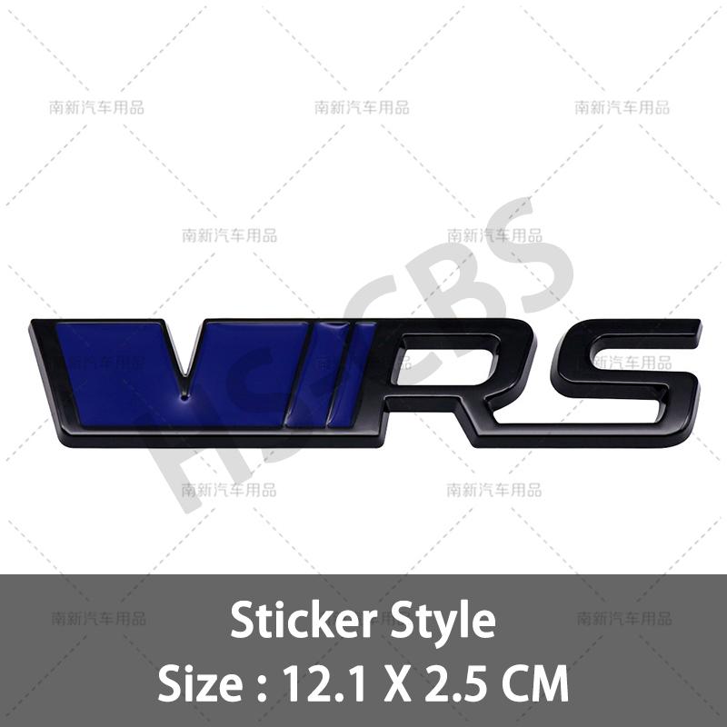 Metal 3D VRS Badge Car Front Grill Emblem VRS Rear Trunk JGHJ6 Decal Stickers For Fabia Octavia Rapid Superb Yeti Karoq Vision Kodiaq