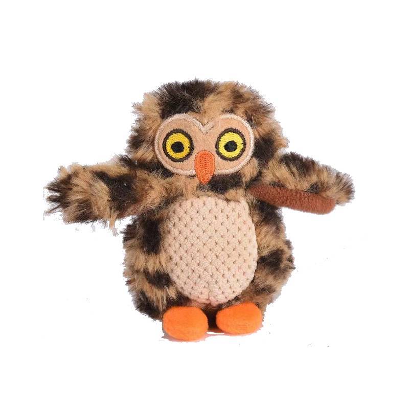 Plush Squeaky Pet Toy Tree Hole Panda With Sound For Dogs And Cats