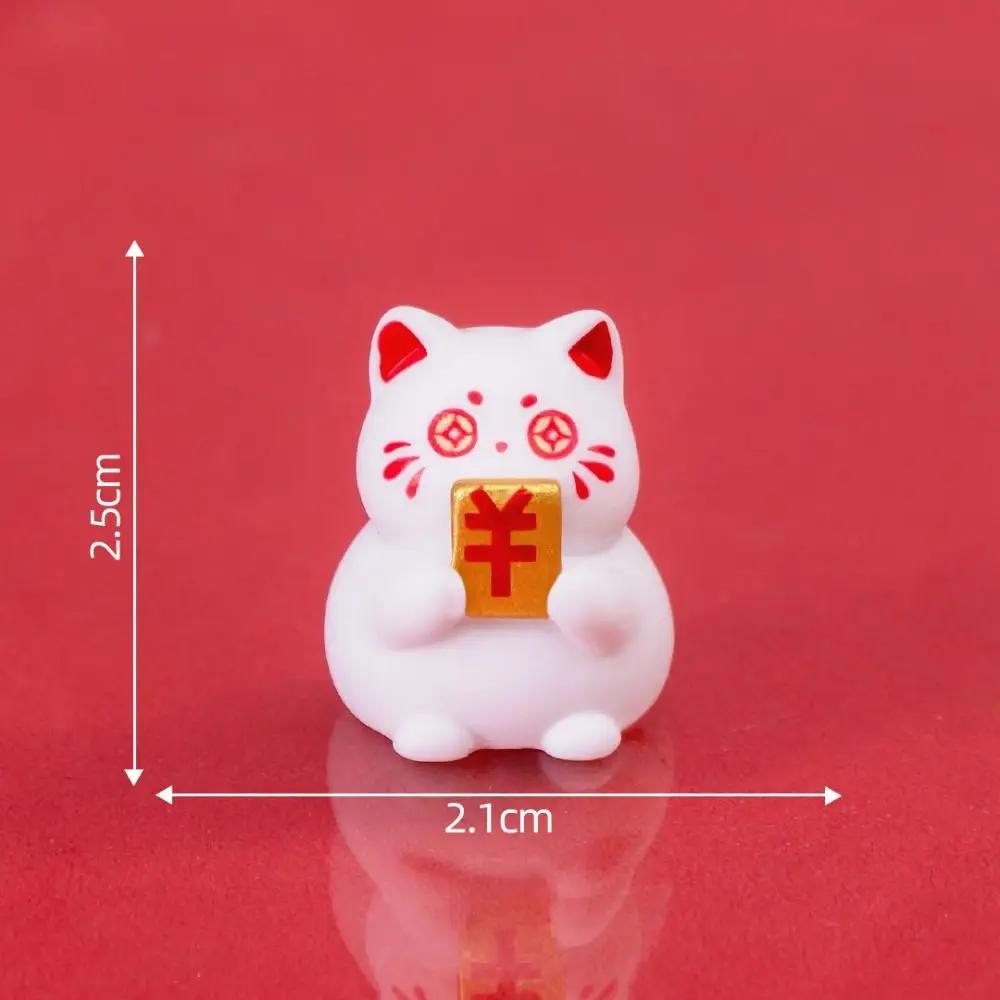 Crafts Ornaments Modern Lucky Cat Figurine Mini Lovely Cat Car Ornaments Cute Fortune Cat Figurines Wedding