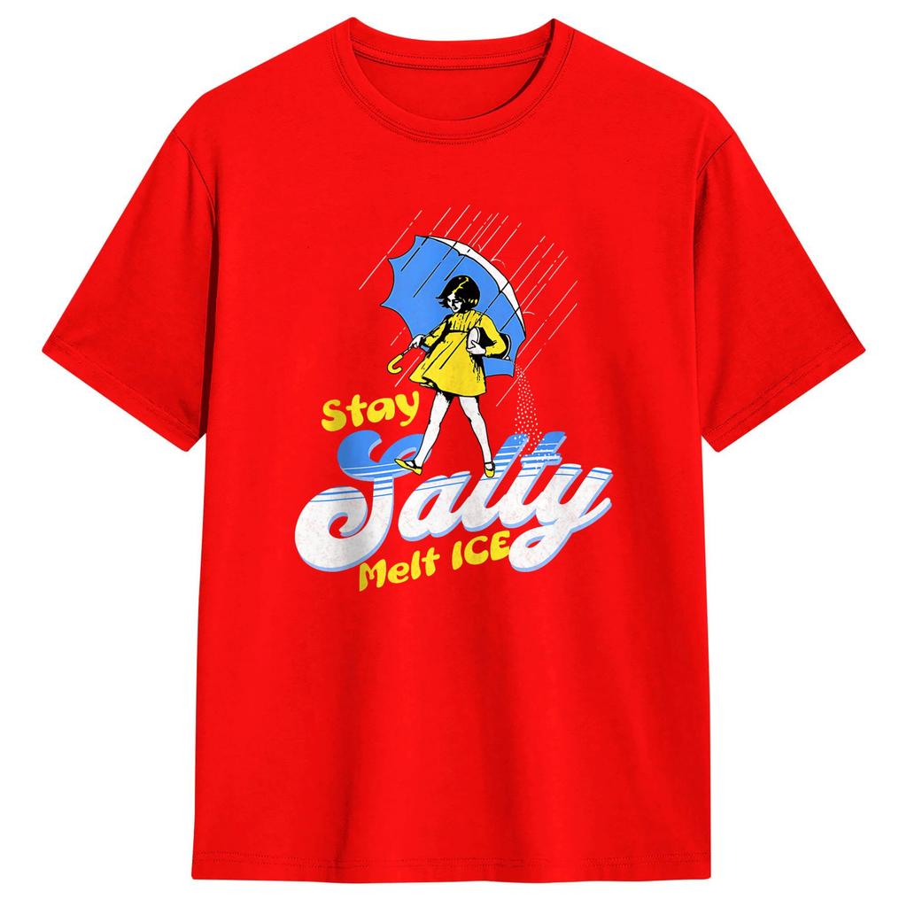 Be Salty Melt ICE Funny Sarcastic Political Humor Cotton T Shirt For Unisex Summer Y2K Retro T Shirts Novelty Tee Shirt Casual Tops