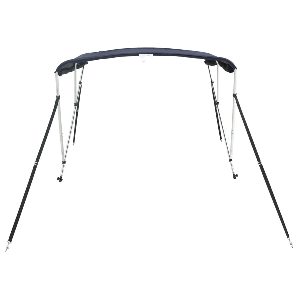 3 Bow Bimini Top with Mesh Side Panels 183 x (137 152) x 137 cm