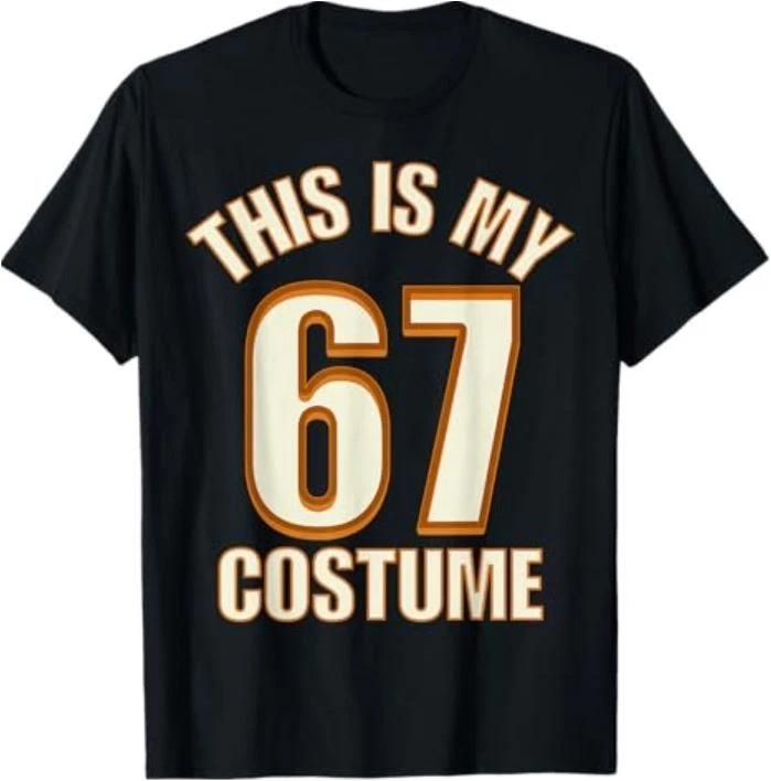 This is My Halloween 67 Costume Lazy Brainrot Meme T-Shirt M