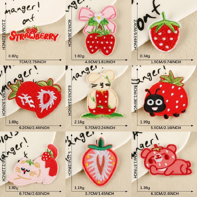 Cartoon Iron On Fabric Patches Adhesive Embroidery Appliques For Jackets Bag Clothing Decoration Sewing Accessories