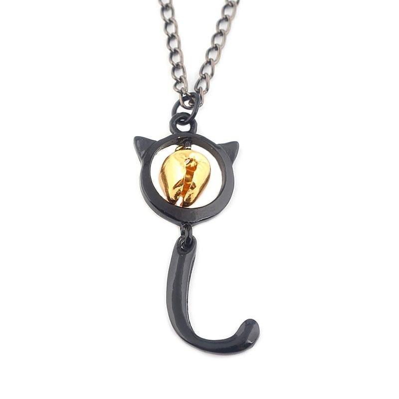 

Hook Moana Shape Necklace Fox Tail Pendant Fashionable Jewelry Gift Women чёрный
