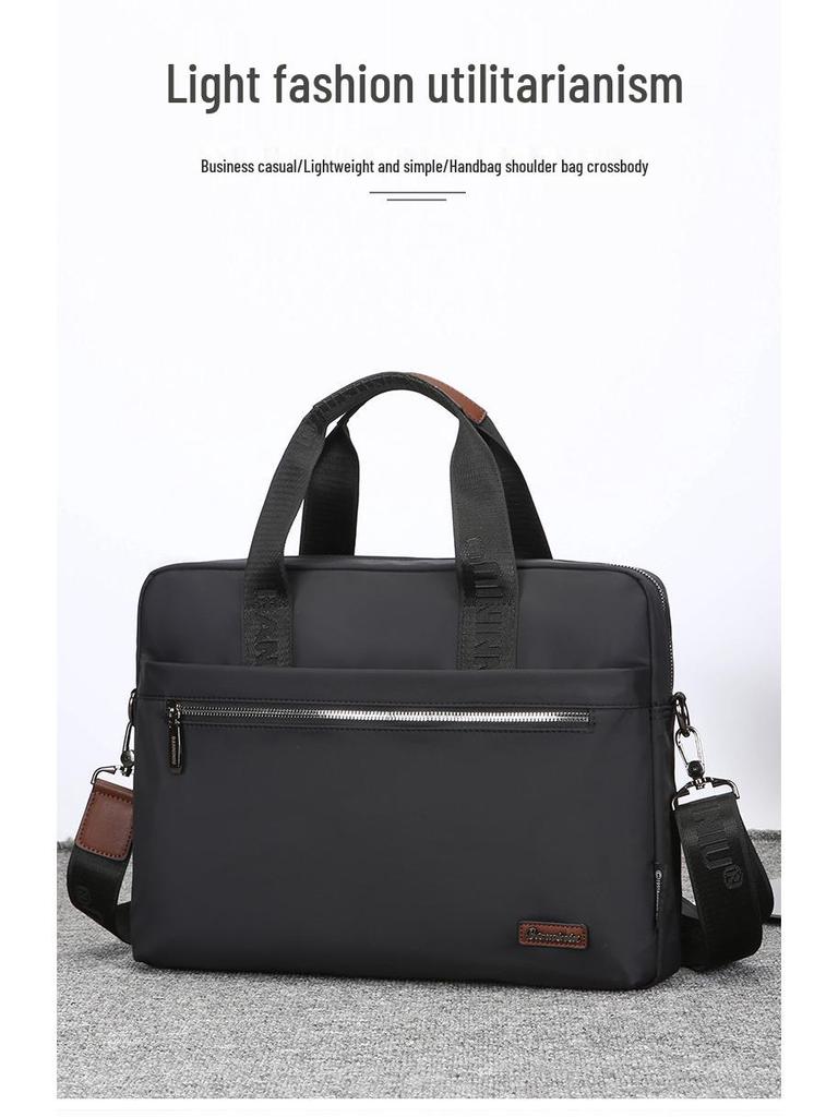 Lightweight Business Briefcase Crossbody Bag – Large Capacity Laptop Bag for Work & Travel