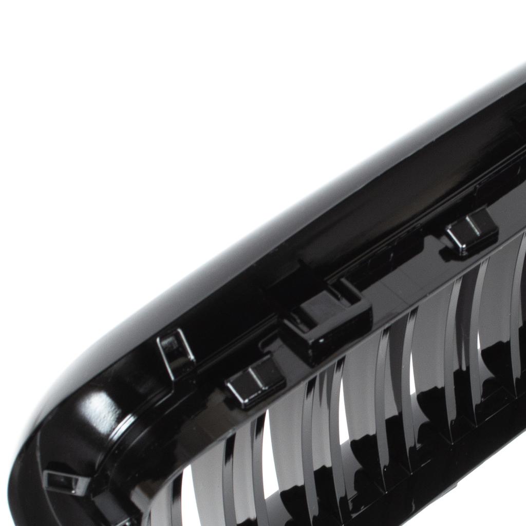 BMW 3 E36 96-00 grilles between the headlights (kidneys) left + right set BLACK GLOSSY DOUBLE BAR