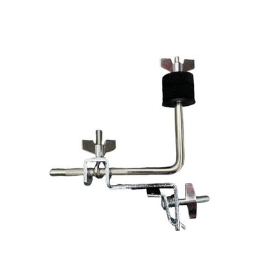 Adjustable Percussion Rack with Floor Drum, Cowbell, Cymbal Stand, Bass Drum Rim & Wood Block.