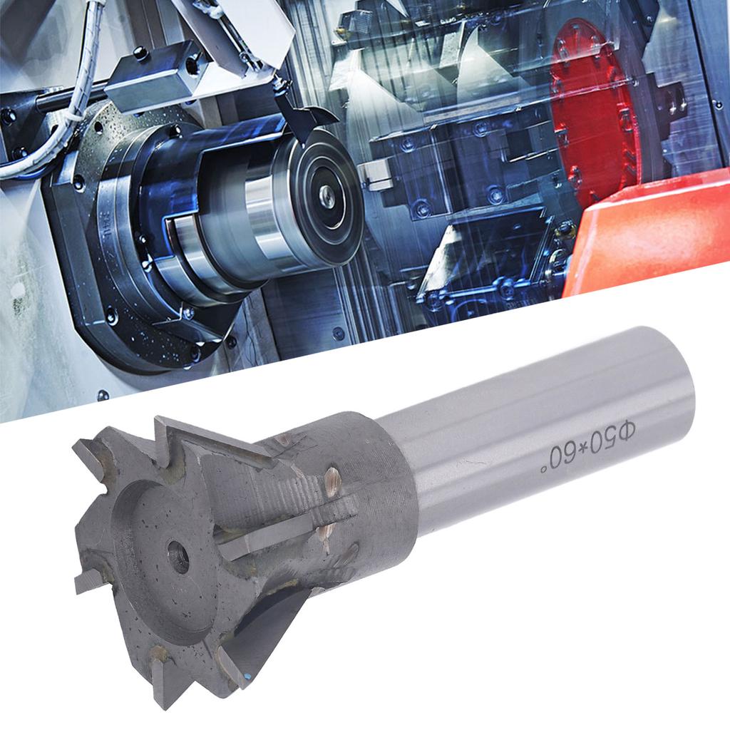 Dovetail Cutter Dovetail Cutter Quenching Cemented Carbide 6 Blades Straight Shank Milling Tool for Stainless Steel Milling Tool