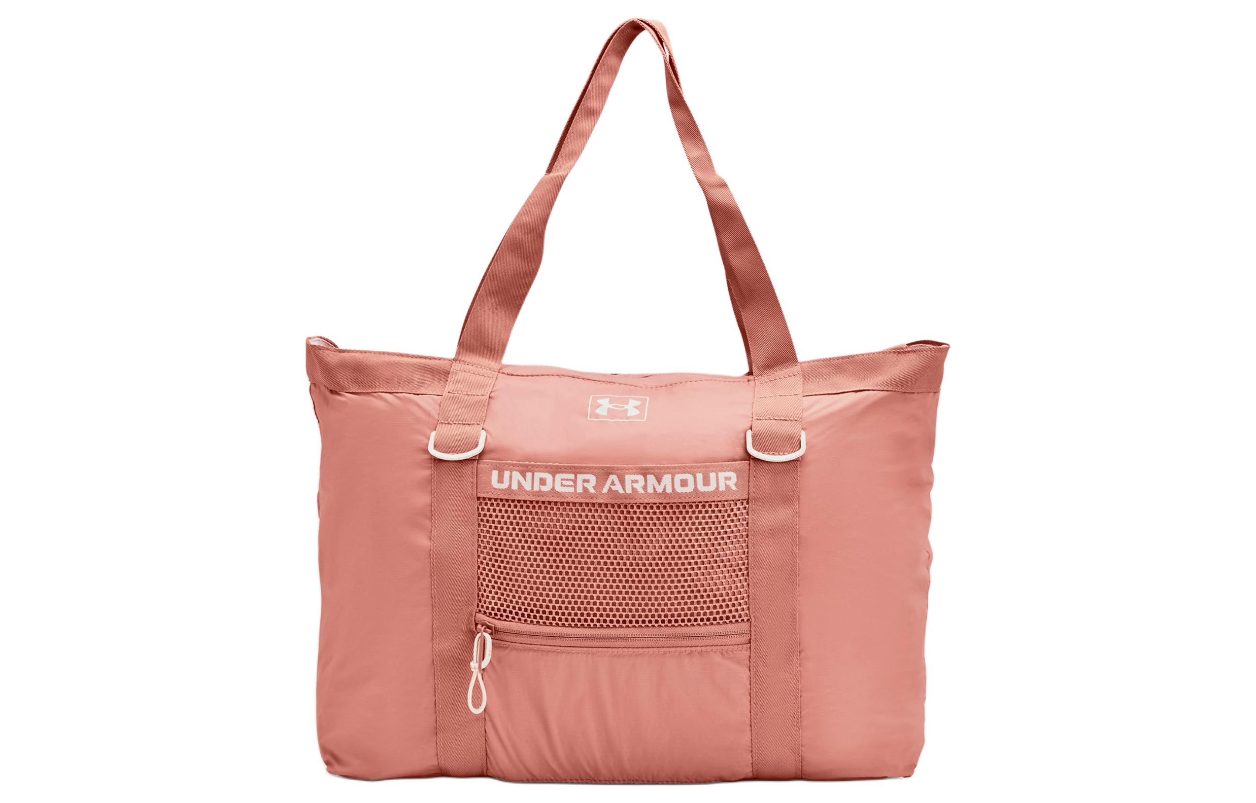 Under Armour Under Armour Nylon Tote Bag, Shopping Bag, Shoulder Bag, Handbag Women s Canyon Pink & White Quartz 1381908-696