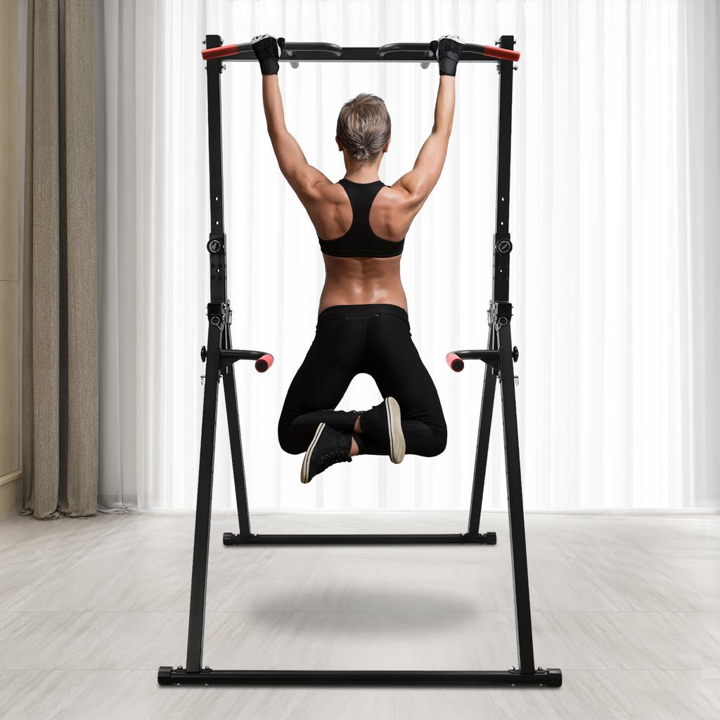 Multi-Functional Pull Up & Training Station - Adjustable Height for Home Gym, Supports 200kg/440lbs, Durable & Stable Bar
