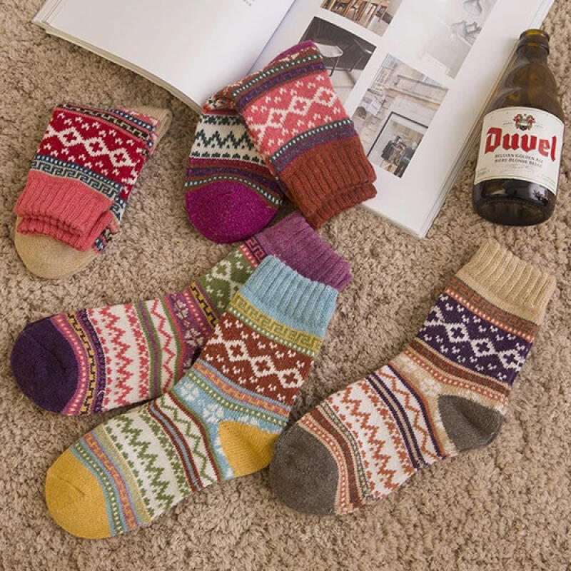 

[5-Pair Set] Shirun Winter Socks for a Warm End-of-Year Mood 5-piece set