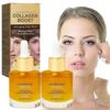 2 Stück Fortschrittliches Kollagen-Boost Anti-Aging Serum, Tiefenwirksames Faltenreduzierungs-Serum, Straffe Haut & Reduziert Falten, Geeignet für Alle Hauttypen