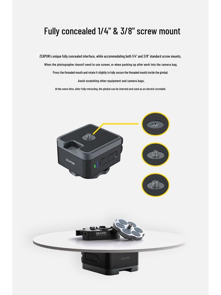 ZEAPON Micro2Plus Professional Photography Slider, Single/Dual Axis, Fixed Point.