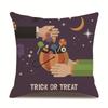 Halloween Linen Pillow Cover Printed Pillow Cover