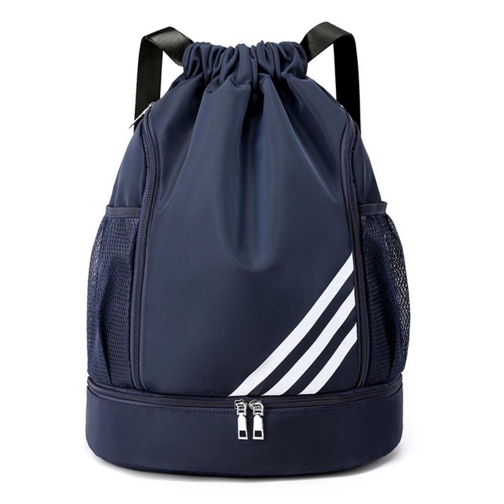 New Drawstring Basketball Bag with Wet/Dry Separation, Large Capacity for Sports, Travel, Outdoor Activities.