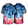 Men's Short Sleeve V-Neck  Print Chest Pocket Care Top