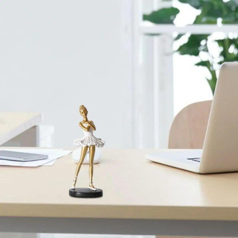 Handmade Ballet Girl Ornaments Resin Crafts Abstract Art Sculpture  Home Artwork