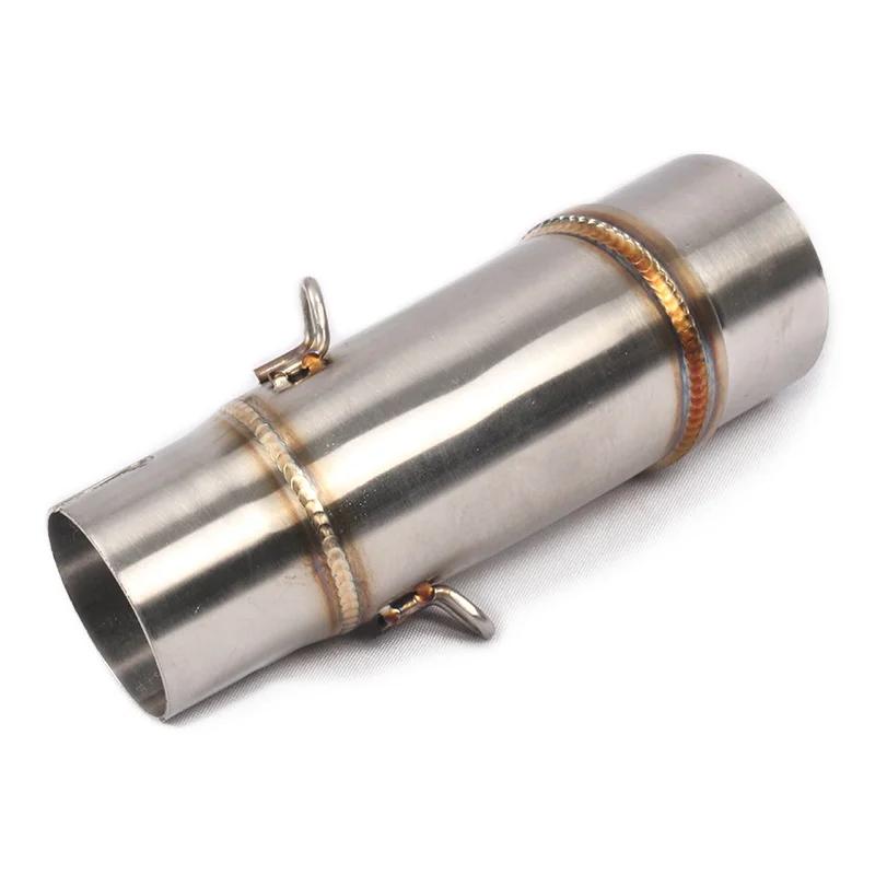 Motorcycle Exhaust System Stainless Steel Muffler Midder Link Pipe With DB Killer For Kawasaki Ninja 250 400 z250 z400 2017-2025