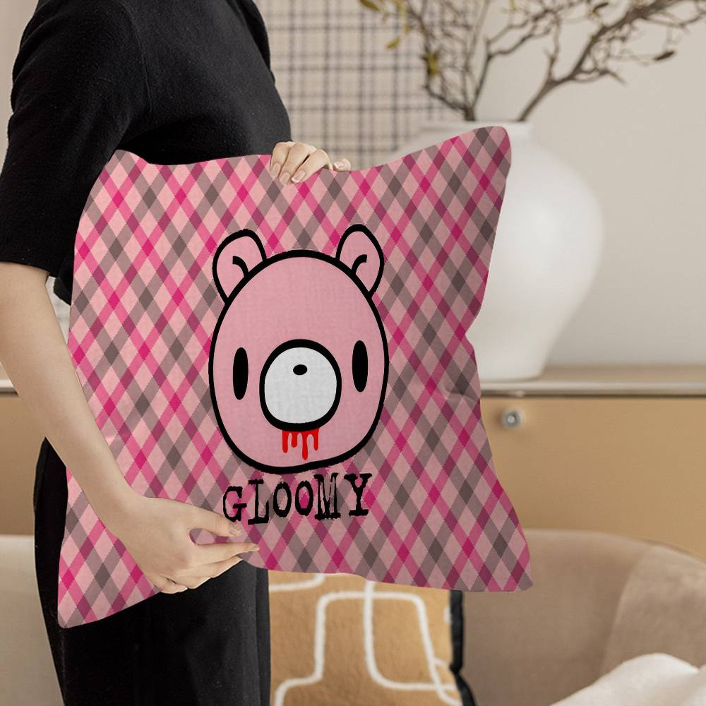 G-Gloomy B-Bear Pillow Gift Home Office Decoration Pillow Bedroom Sofa Car Cushion CoverPillow Case