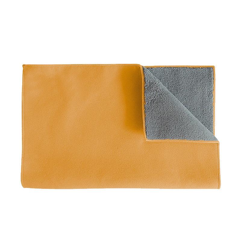 Double-Sided Suede Car Cleaning Towel - Lint-Free, Thick, High Water Absorption