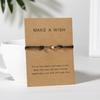 Exquisite Adjustable Wax Rope Bracelet for Wish Card Star Charm Bracelets Decor