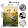 Crane pearl painting handmade DIY 5D creative ornaments living room home decoration painting