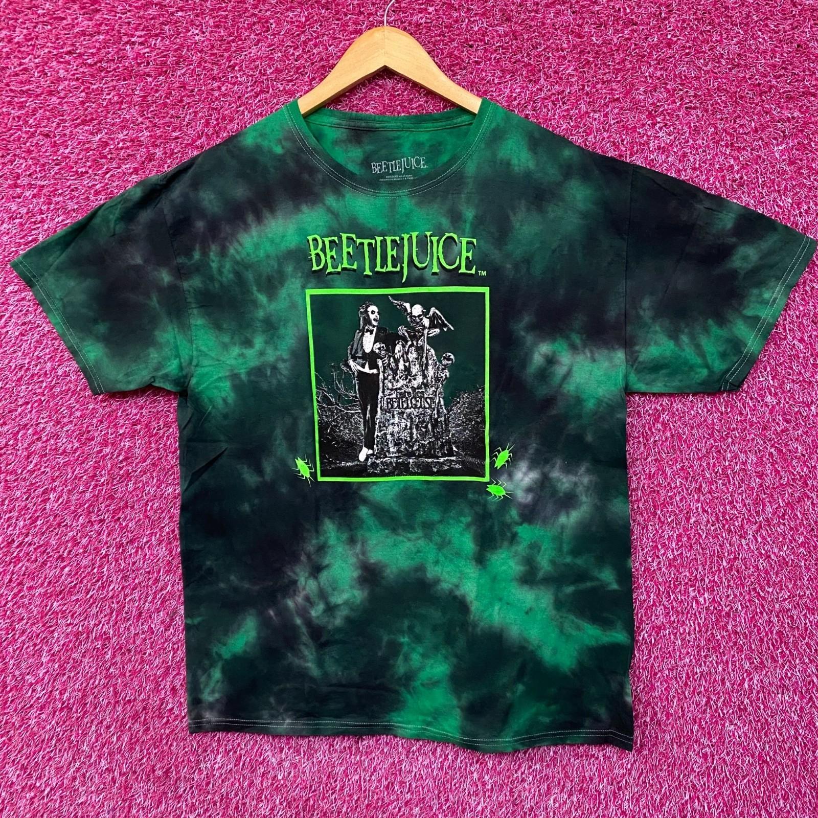 Beetlejuice Tombstone Tie-Dye Movie 100% Cotton T-shirt Mens Tees Top 2XL
