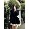Black Hepburn Small Fragrant Style High-end Temperament Waist Suit Dress Small Princess Tutu Dress
