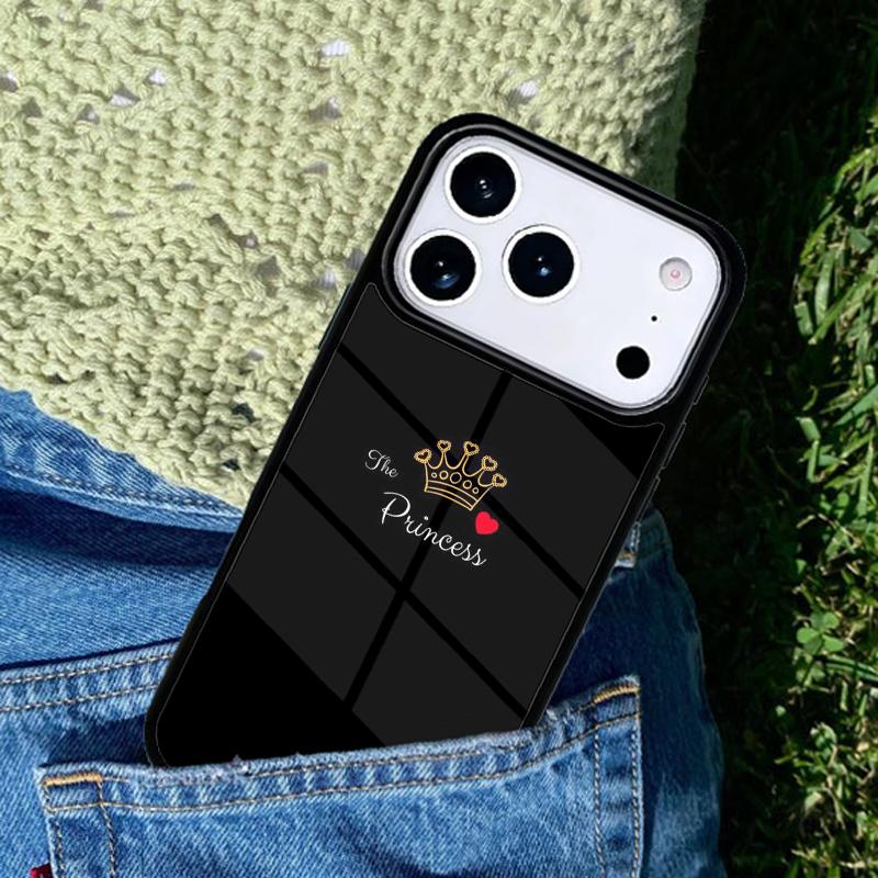 Queen Princess Crown Mobile Phone Case Compatible with IPhone 17 16 15 14 13 12 11Pro Max 17 Air Cover