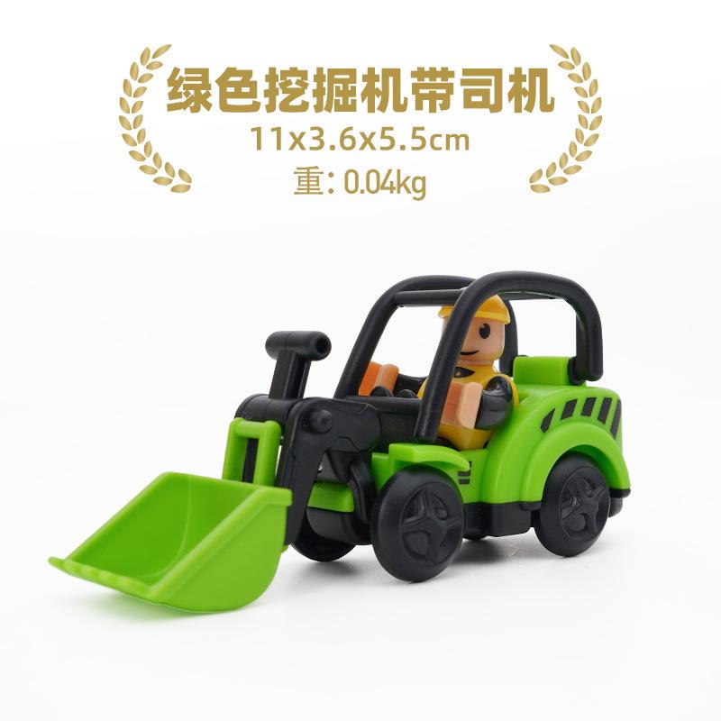 Holz-Eisenbahnstrecke Plastik-Waschanlage Polizeibüro Feuerwehr Szene-Simulation Spielen Holzeisenbahnstrecke Autospielzeug