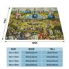 Hieronymus Bosch Jardin des Délices Affiche Couverture Couverture Polaire pour Maison Chambre Extérieur Jetés Couvre-lit Couette