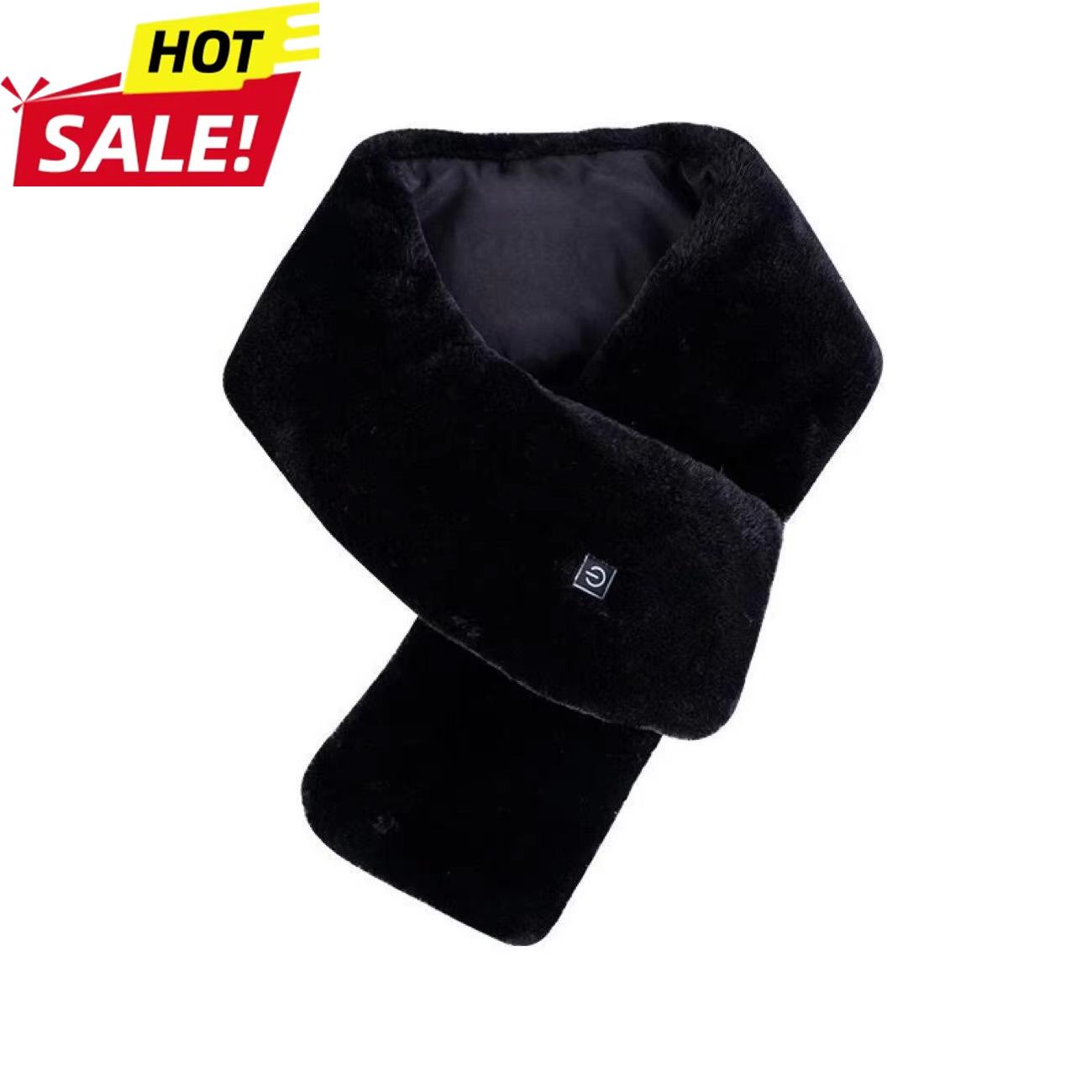 3 Heat Settings USB Heating Scarf Adjustable Temperature Electric Neck Warmer Machine Washable For Outdoor Sports Autumn Winter