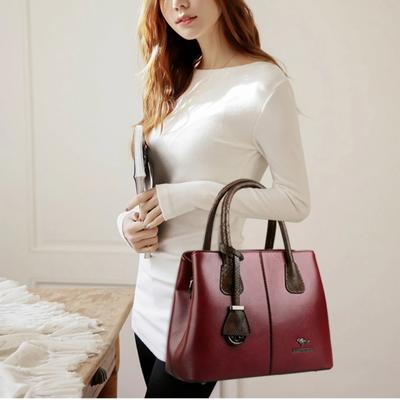 Luxury Women's Designer Patchwork Shoulder Crossbody Bag Large Capacity Leather Handbag Shopper Tote Brand Messenger Bag