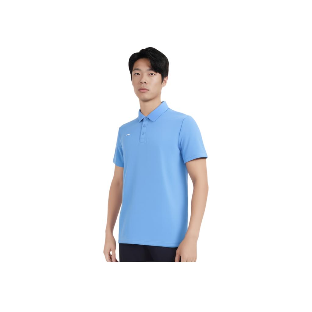 Li Ning Sportlich Lässig Einfarbig Schlicht Bequemer Pullover Vielseitiges Kurzarm-Poloshirt Herren Poloshirts APLV495-5