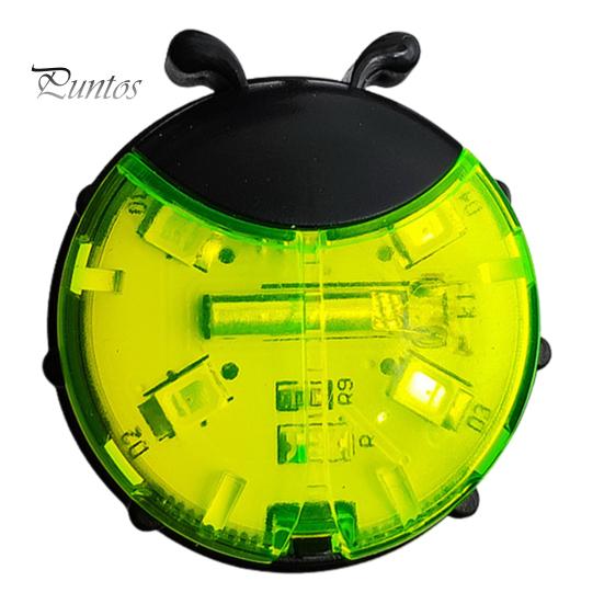 

Детский светильник со спицами для беговела, водонепроницаемая лампа в форме божьей коровки, декоративная лампа для колеса горного велосипеда, светодиодная сигнальная лампа для ночной езды, аксессуары для велосипеда зелёный