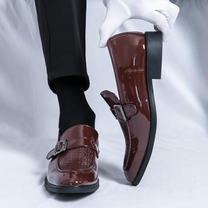 Men Loafers Street Style Monks Formal Business Wedding Dress Prom Blazers Tuxedo Party Shoes Large Size