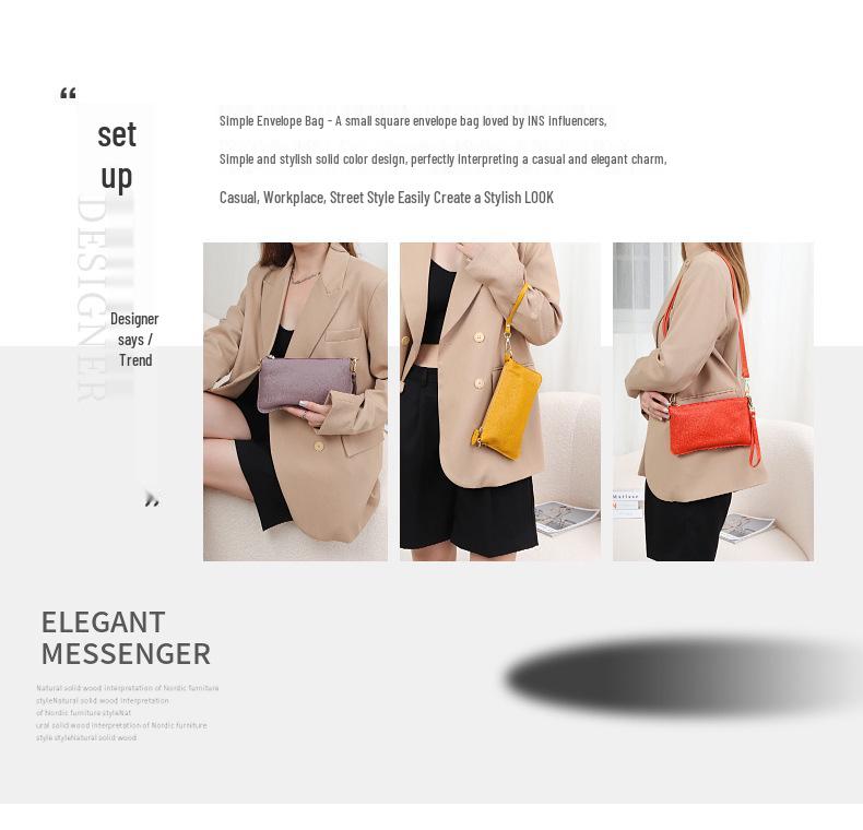 Women's Genuine Leather Crossbody Clutch - Small Top Layer Cowhide Phone Bag